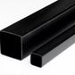 Black & White Durable PVC Plastic Box Section Square Tube