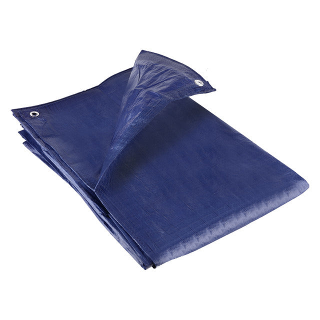 80gsm Waterproof Tarpaulin – Economy Blue Cover with Eyelets