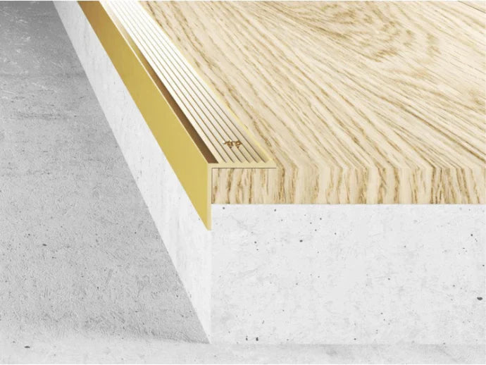 Aluminium Stair Nosing 25x20mm Anti-Slip Edge Trim S02