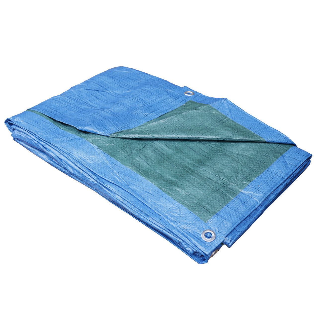 70gsm Waterproof Tarpaulin Blue/Green | Lightweight Budget Cover