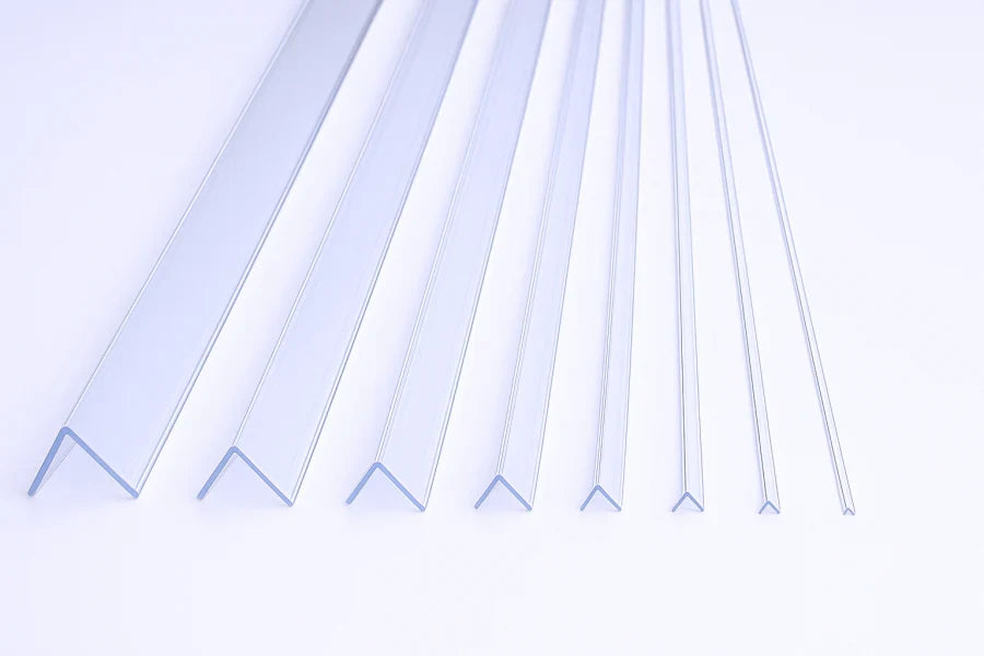 Clear Edge Protector Transparent PVC Plastic Corner Angle Trim 90°