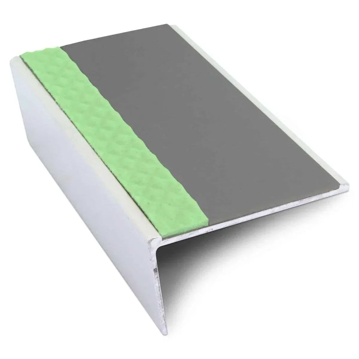 ASL02 57x32mm Aluminium Non Slip Stair Nosing Edge Trim With Pvc Insert