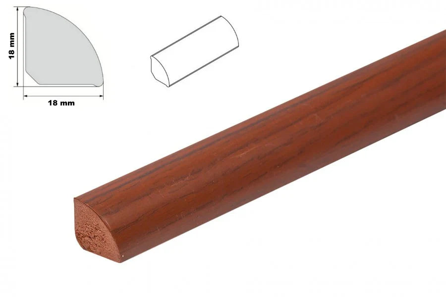 Decorative Flooring Window Edge Beading Worktop Strip uPVC 18mm Quadrant Trim Moulding