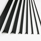Equal & Unequal Edge Protecto Black PVC Plastic Corner Angle Trim 90°