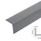 Equal & Unequal Edge Protector Dark Grey PVC Plastic Corner Angle Trim 90°
