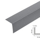 Equal & Unequal Edge Protector Dark Grey PVC Plastic Corner Angle Trim 90°