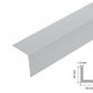 Equal & Unequal Edge Protector Light Grey PVC Plastic Corner Angle Trim 90°