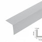 Equal & Unequal Edge Protector Light Grey PVC Plastic Corner Angle Trim 90°