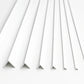 Equal & Unequal Edge Protector White PVC Plastic Corner Angle Trim 90°