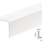 Equal & Unequal Edge Protector White PVC Plastic Corner Angle Trim 90°
