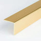Equal & Unequal Gold & Silver Brushed Finish PVC Plastic Corner Angle Trim Profiles 90°