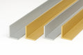 Extruded Angle Corner Anodised Aluminium (Silver & Gold)