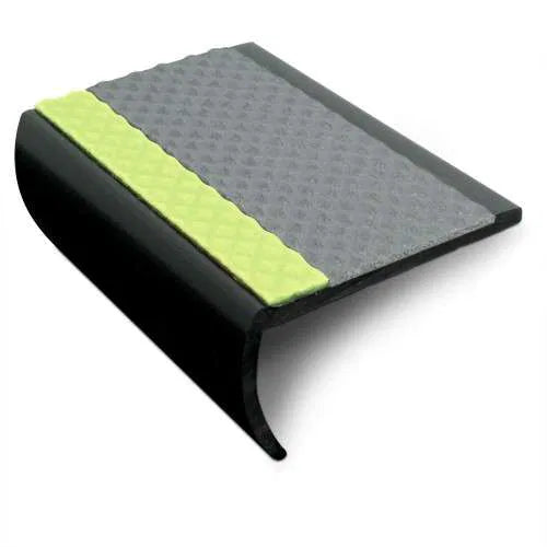 ASB 65 x 36mm  Non Slip Tredsafe Aluminator Slimline PVC Stair Nosing