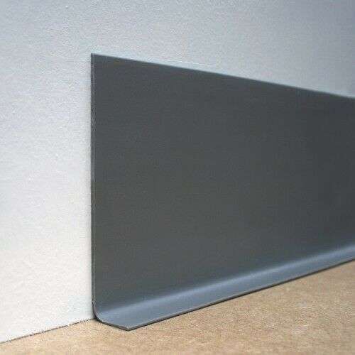 PVC Flexible Sit On Skirting Board PVC angle 100mm x 20mm 15m Long