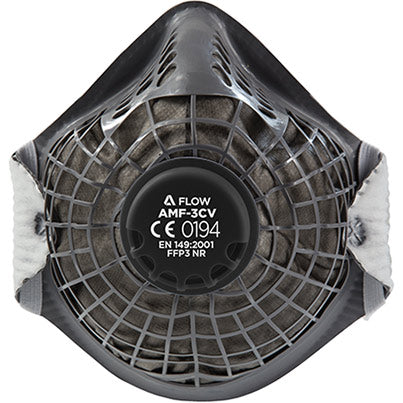 Alpha Flow AMF-3CV FFP3 Valved Dust Mask with Odour Relief – 10 Pack