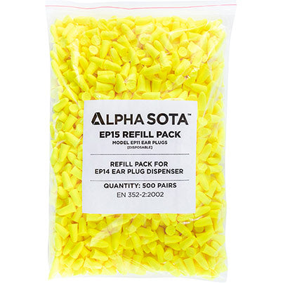 SOTA EP11 Disposable Earplugs (Pack of 500 Pairs)
