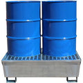 Two-Drum Galvanised Spill Pallet