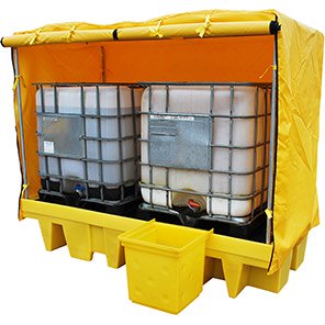 Double Soft-Top Polyethylene IBC Spill Pallet
