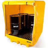 Four-Drum Covered Spill Pallet