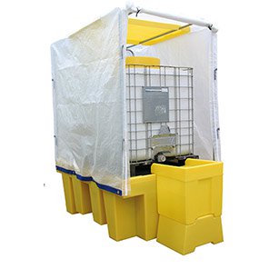 Covered Single-IBC Spill Pallet