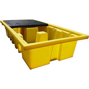 Double-IBC Spill Pallet with Platform