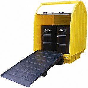 Four-Drum All-Weather Spill Pallet