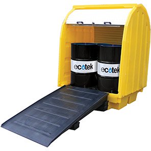 Four-Drum All-Weather Spill Pallet Ramp