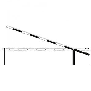 Fixed-Strut Counterweight Boom Barrier