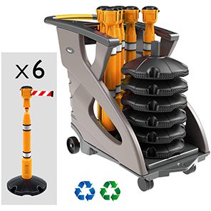 Skipper Unicart Yellow Trolley Kit with Yellow Posts and Skippers