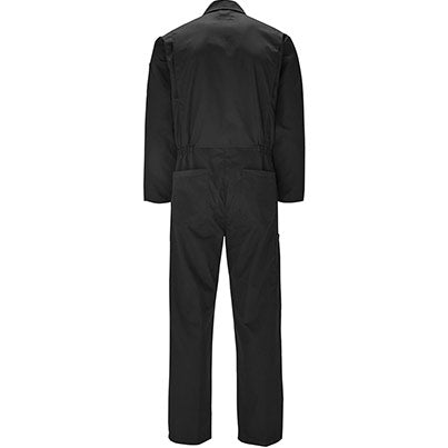 Black Zip Up Overalls for Work Heavy Duty Coveralls for Men