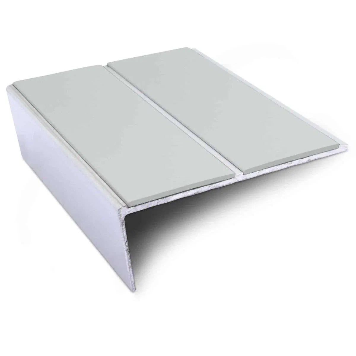 NSL10 85 x 32mm Aluminium Non Slip Stair Nosing Edge Trim With Pvc Insert