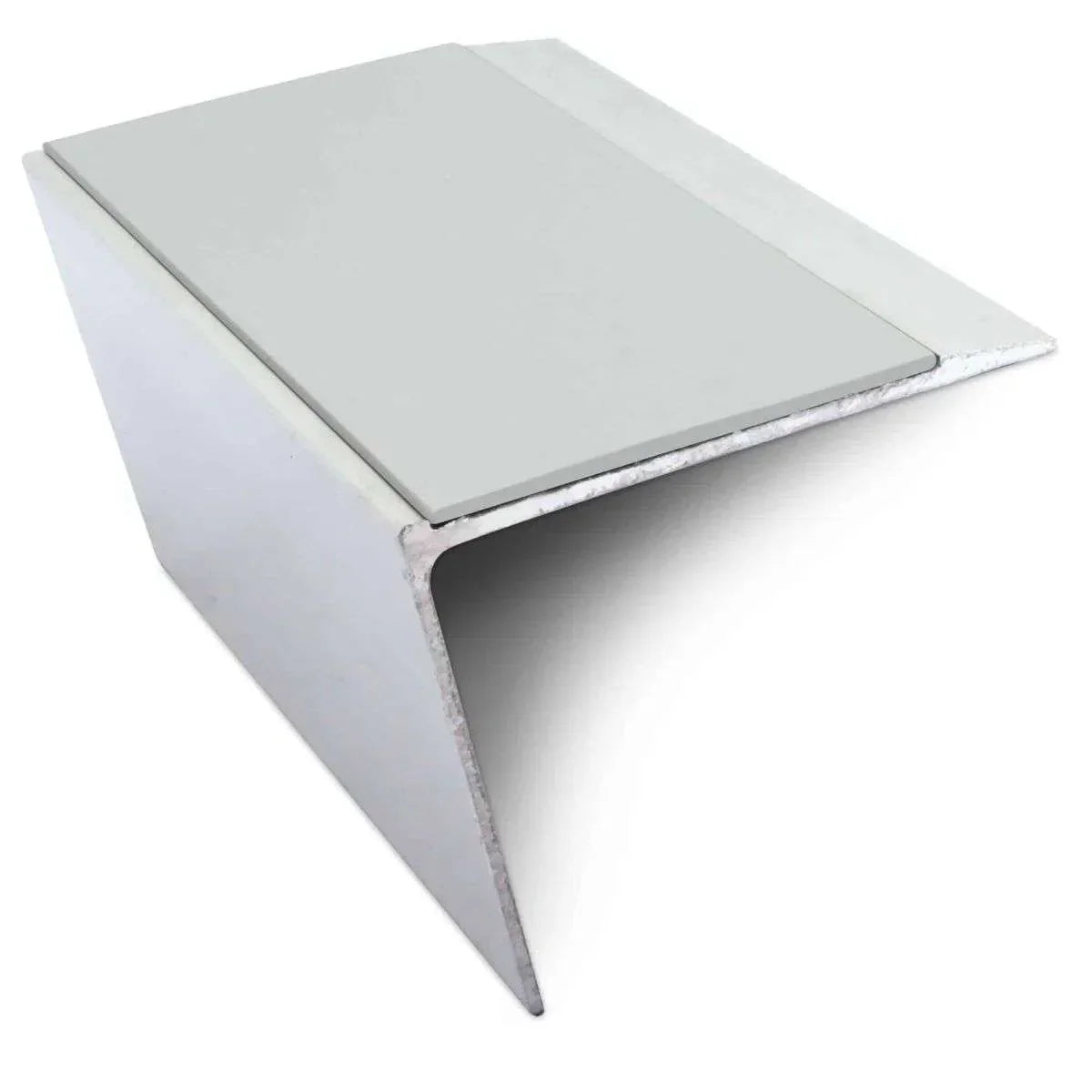 NSL26 Aluminium DDA Compliant Stair Nosing 67 x 55mm with Anti-Slip PVC Insert