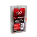 Stick-Fit Wood Screws Mini Assortment Case – 200 Piece