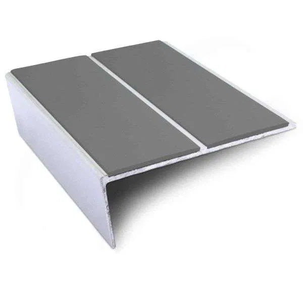 NSL10 85 x 32mm Aluminium Non Slip Stair Nosing Edge Trim With Pvc Insert