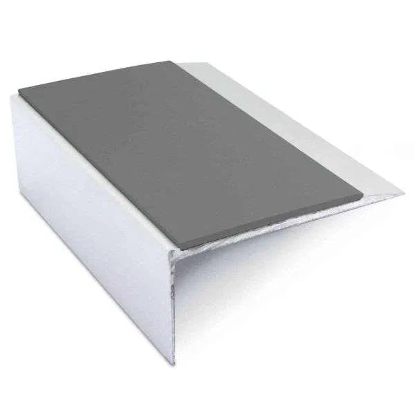 NSL15 66 x 32mm Aluminium Stair Edge Trim with PVC Anti-Slip Insert
