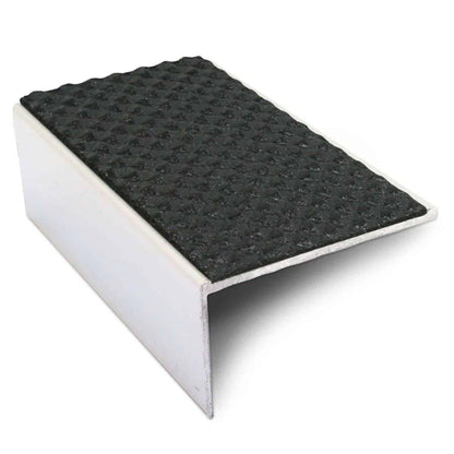 NSL01 56x32mm Aluminium Stair Edge Protector with Non-Slip PVC Insert