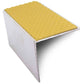 NSL19 Tredsafe 56 x 55mm DDA Compliant Aluminium Non Slip Stair Nosing Edge Trim With Pvc Insert