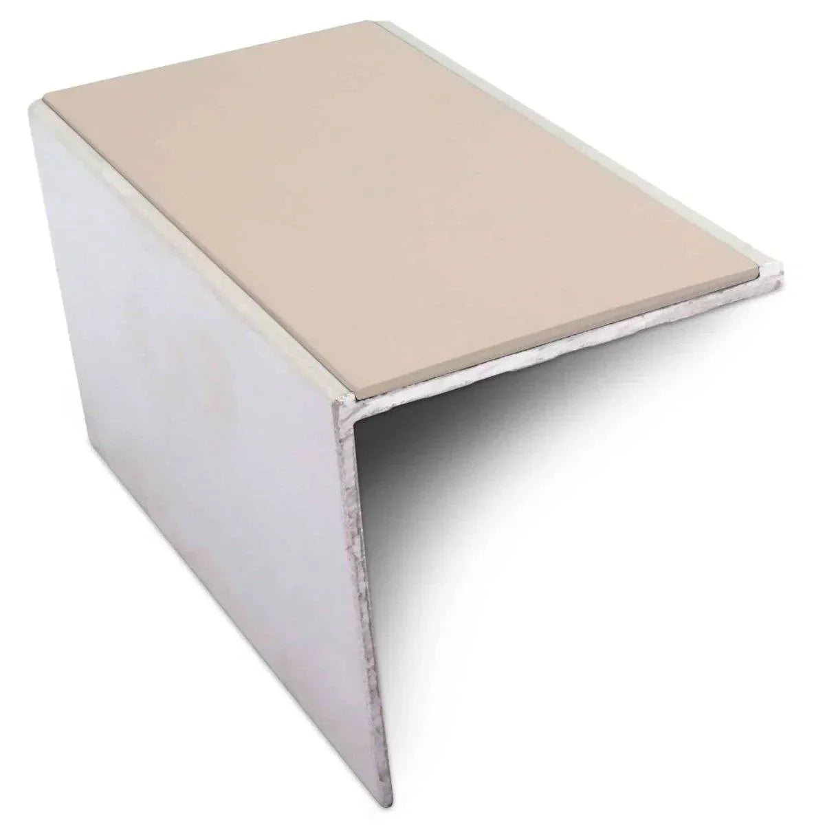 NSL19 Tredsafe 56 x 55mm DDA-Compliant Aluminium Stair Nosing with PVC Insert