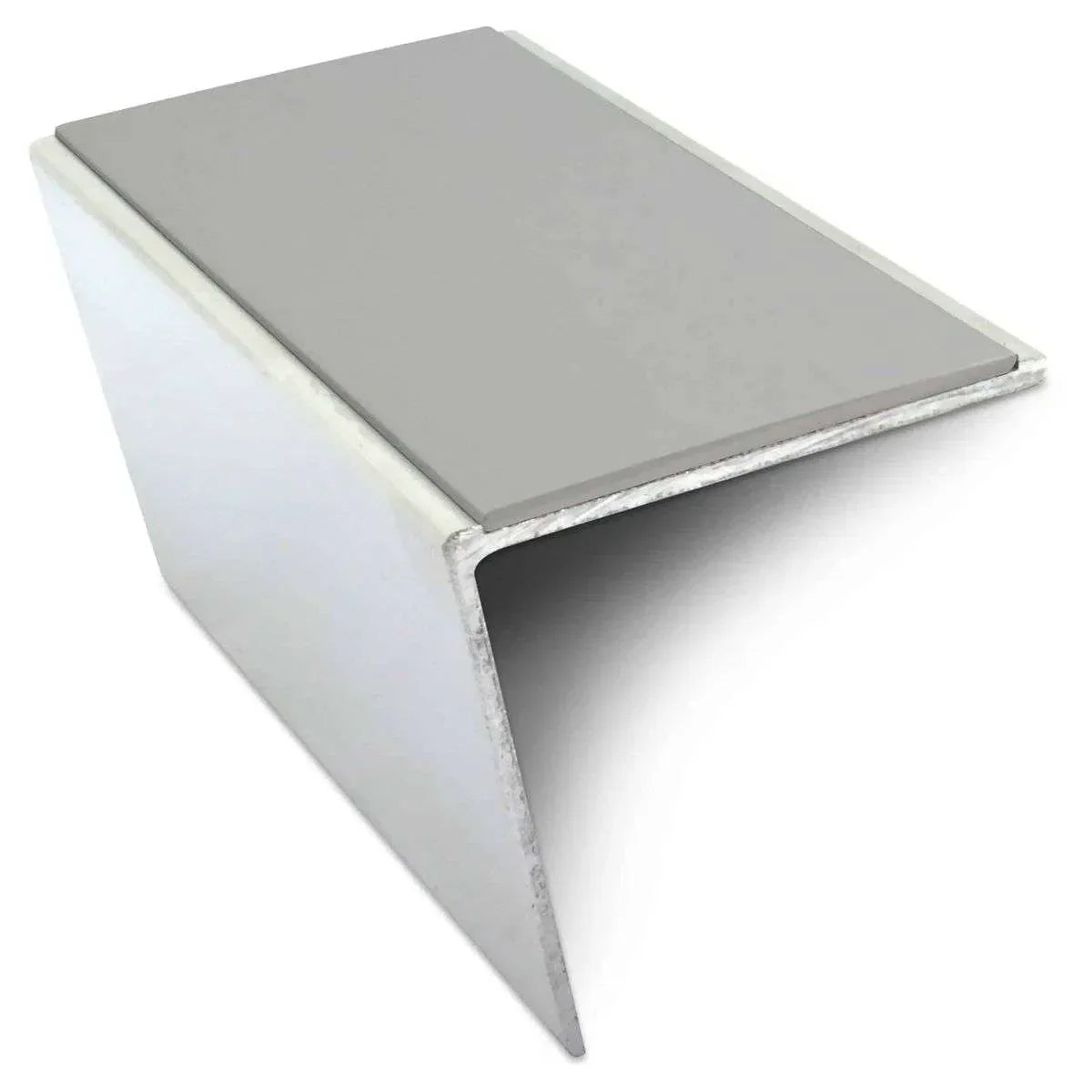 NSL20 57 x 55mm Aluminium Stair Nosing – DDA-Compliant with PVC Safety Insert