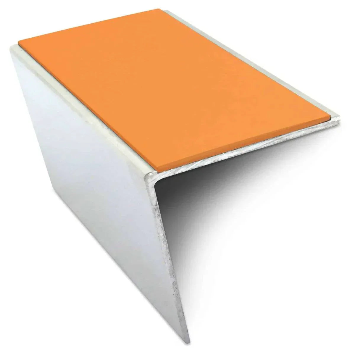 NSL20 57 x 55mm Aluminium Stair Nosing – DDA-Compliant with PVC Safety Insert