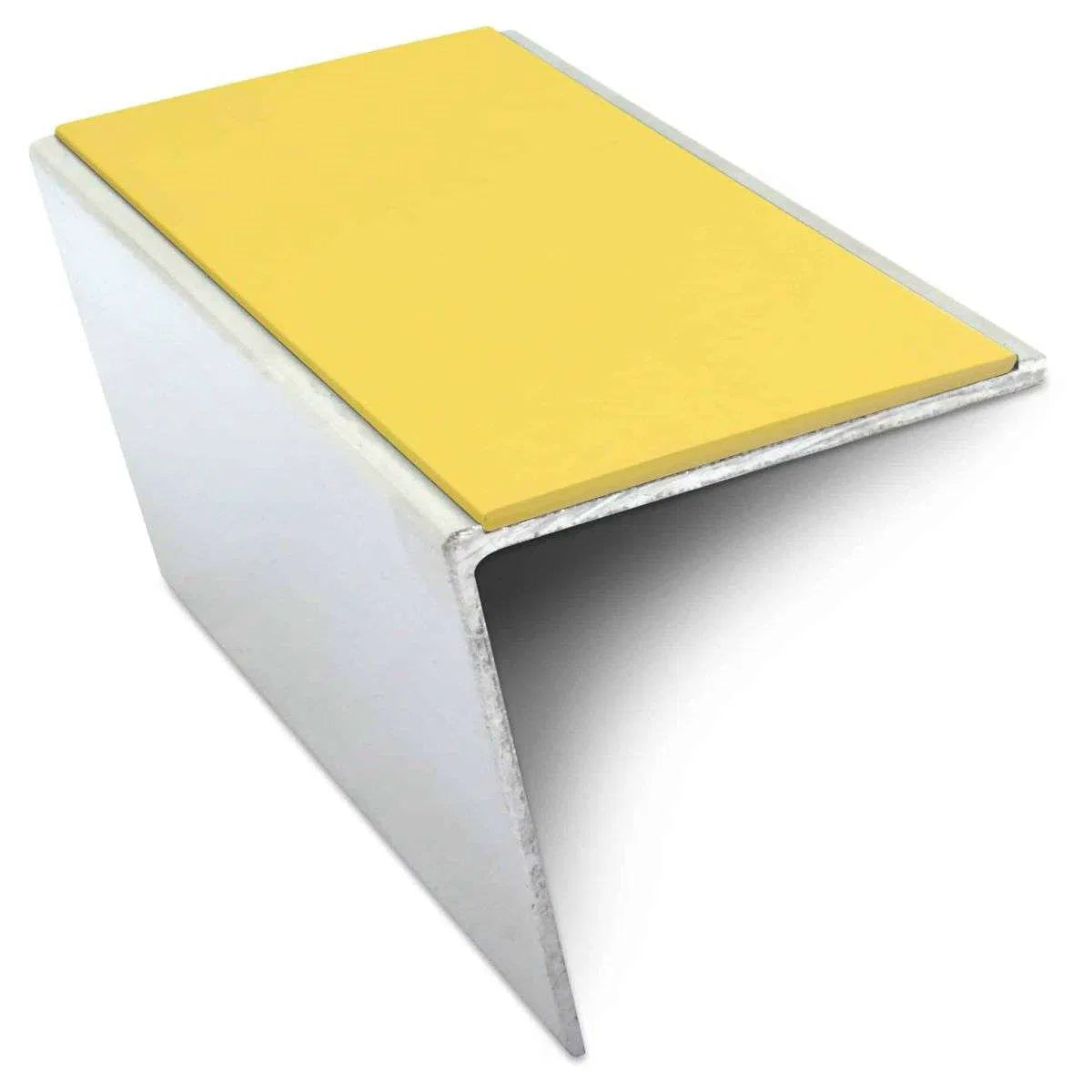 NSL20 57 x 55mm Aluminium Stair Nosing – DDA-Compliant with PVC Safety Insert