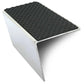 NSL20 Tredsafe 57 x 55mm DDA-Compliant Aluminium Stair Nosing with PVC Insert