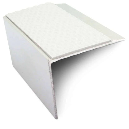NSL21 Tredsafe 67 x 55mm DDA Compliant Aluminium Non Slip Stair Nosing Edge Trim With Pvc Insert