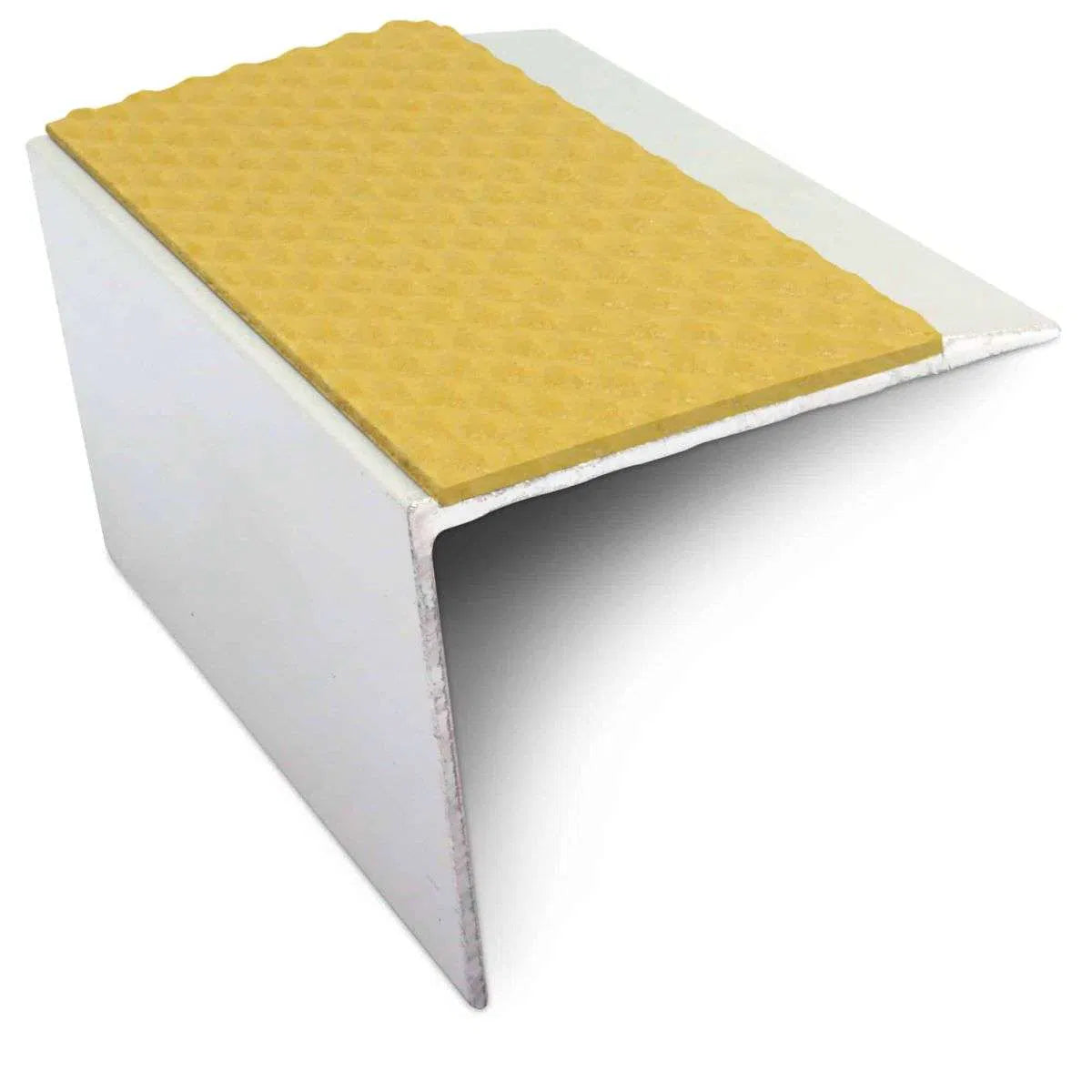NSL21 Tredsafe 67 x 55mm DDA Compliant Aluminium Non Slip Stair Nosing Edge Trim With Pvc Insert