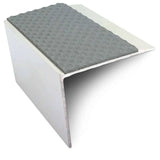 NSL21 Tredsafe 67 x 55mm DDA Compliant Aluminium Non Slip Stair Nosing Edge Trim With Pvc Insert