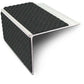 NSL27 75 x 58mm Aluminium DDA-Compliant Stair Nosing with PVC Grip Insert