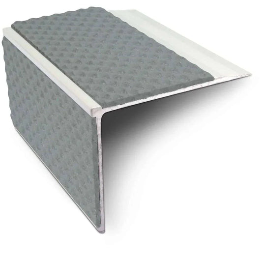 NSL27 75 x 58mm Aluminium DDA-Compliant Stair Nosing with PVC Grip Insert