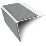 NSL28 75 x 58mm DDA-Compliant Aluminium Stair Nosing with PVC Anti-Slip Insert