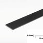 PVC Plastic TW Black White Anthracite Flat Bar Strip