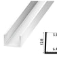 PVC U Channel Black & White Rigid Plastic TW Profile Edge Trim